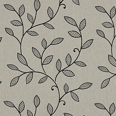 F0937/03-CAC HETTON CHARCOAL CLARKE AND CLARKE DRAPERY