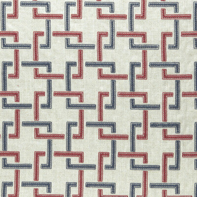 F0960/03-CAC SEKAI INDIGO/RED CLARKE AND CLARKE DRAPERY
