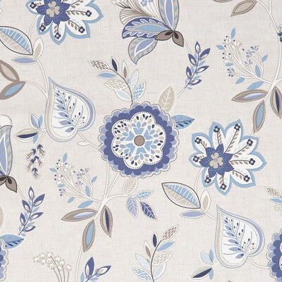 F1066/03-CAC OCTAVIA DENIM CLARKE AND CLARKE Fabrics Drapery Upholstery