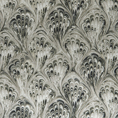 F1094/02-CAC PAVONE CHARCOAL/NATURAL CLARKE AND CLARKE Fabrics Drapery Upholstery