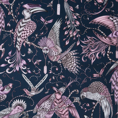 F1108/04-CAC AUDUBON PINK CLARKE AND CLARKE Fabrics Drapery Upholstery