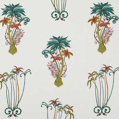 F1110/02-CAC JUNGLE PALMS JUNGLE CLARKE AND CLARKE Fabrics Drapery Upholstery