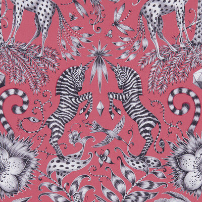 F1111/04-CAC KRUGER MAGENTA CLARKE AND CLARKE Fabrics Drapery Upholstery