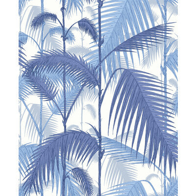F111/2006L-CS PALM JUNGLE COT/LIN PRINT HYACI ON WHT COLE & SON Fabrics Drapery Upholstery