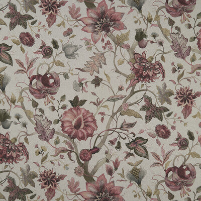F1149/02-CAC DELILAH CULLA WINTERBERRY/LINEN CLARKE AND CLARKE Fabrics Drapery Upholstery