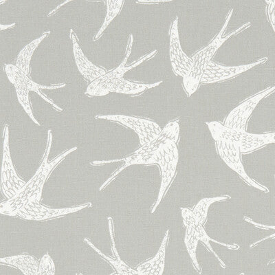 F1187/02-CAC FLY AWAY GREY CLARKE AND CLARKE Fabrics Drapery Upholstery