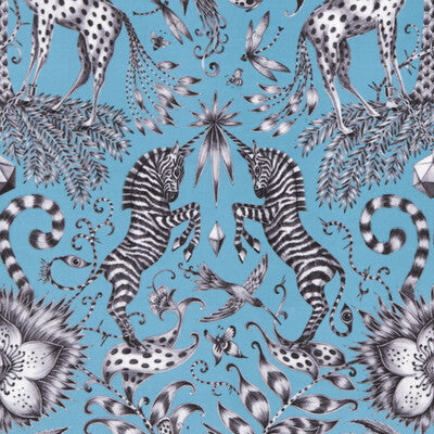 F1210/01-CAC KRUGER VELVET TEAL CLARKE AND CLARKE Fabrics Drapery Upholstery