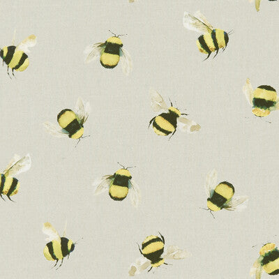 F1255/02-CAC BEES TAUPE CLARKE AND CLARKE Fabrics Drapery Upholstery