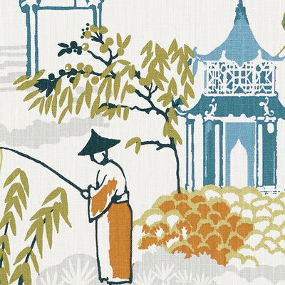 F1290/04-CAC PAGODA SPICE CLARKE AND CLARKE Fabrics Drapery Upholstery
