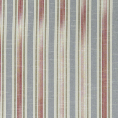 F1310/04-CAC MAPPLETON DENIM/RED CLARKE AND CLARKE Fabrics Drapery Upholstery