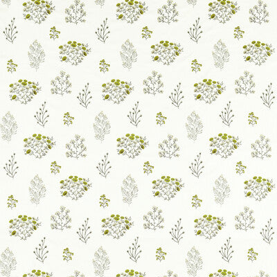 F1431/02-CAC FLORIS CHARTREUSE CLARKE AND CLARKE Fabrics Drapery Upholstery