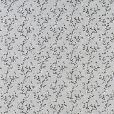 F1439/01-CAC BLOSSOM CHARCOAL CLARKE AND CLARKE Fabrics Drapery Upholstery