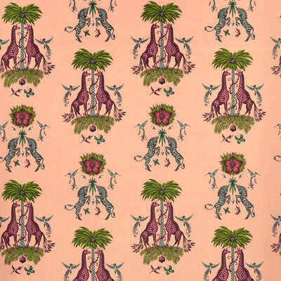 F1475/01-CAC CREATURA VELVET PINK CLARKE AND CLARKE Fabrics Drapery Upholstery