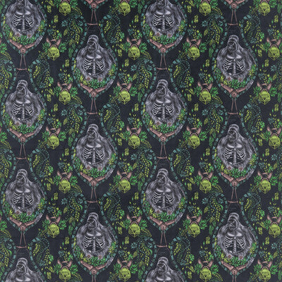 F1480/01-CAC SILVERBACK VELVT CHARCOAL CLARKE AND CLARKE Fabrics Drapery Upholstery