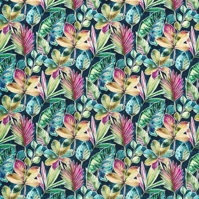 F1522/02-CAC RAINFOREST MULT VELVETI CLARKE AND CLARKE Fabrics Drapery Upholstery