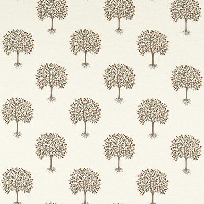 F1541/04-CAC BERGAMOT MULTI/LINEN CLARKE AND CLARKE DRAPERY