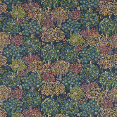 F1562/03-CAC TATTON MIDNIGHT CLARKE AND CLARKE Fabrics Drapery Upholstery