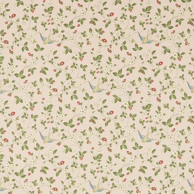 F1606/01-CAC WILD STRAWBERRY BLUSH LINEN CLARKE AND CLARKE Fabrics Drapery Upholstery