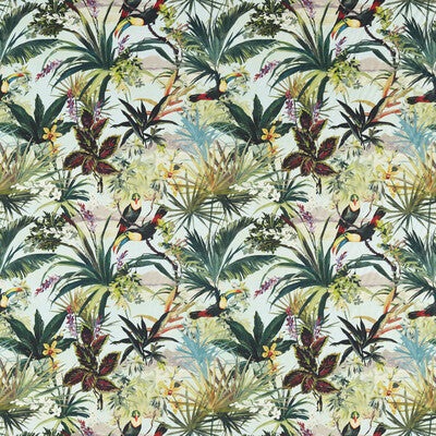 F1614/03-CAC TOUCAN SKY CLARKE AND CLARKE Fabrics Drapery Upholstery