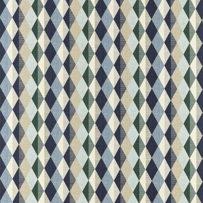 F1637/01-CAC DENVER MINERAL/NAVY CLARKE AND CLARKE Fabrics Drapery Upholstery