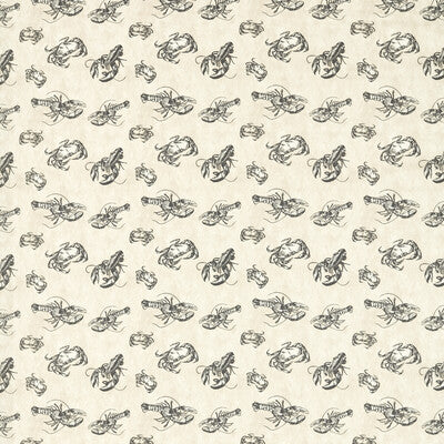 F1731/01-CAC SHELLFISH CHARCOAL CLARKE AND CLARKE Fabrics Drapery Upholstery