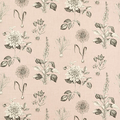 F1738/01-CAC ROSERAIE BLUSH CLARKE AND CLARKE Fabrics Drapery Upholstery