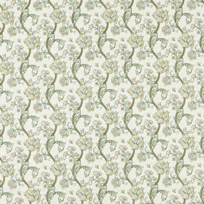 F1742/02-CAC GOLDEN LILY EMBROIDERY LINEN/BLUSH CLARKE AND CLARKE DRAPERY