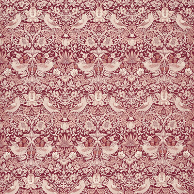 F1746/05-CAC STRAWBERRY THIEF JACQUARD PLUM CLARKE AND CLARKE DRAPERY