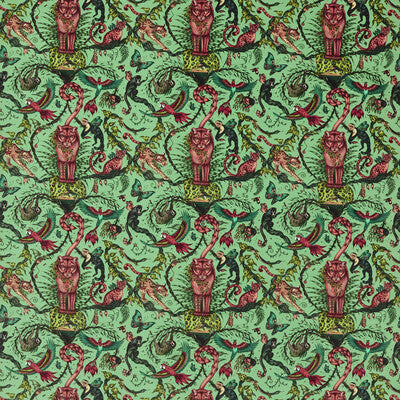 F1749/01-CAC BOSQUE DREAMS VELVET AQUAMARINE CLARKE AND CLARKE UPHOLSTERY