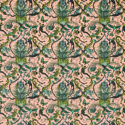 F1749/05-CAC BOSQUE DREAMS VELVET PINK CLARKE AND CLARKE UPHOLSTERY
