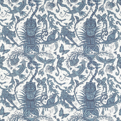 F1750/01-CAC BOSQUE DREAMS JACQUARD INK CLARKE AND CLARKE DRAPERY
