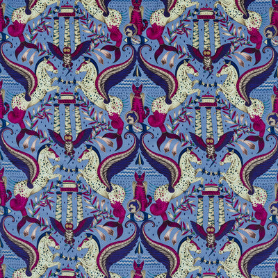 F1753/02-CAC ODYSSEY MYTHOS VELVET PERIWINKLE CLARKE AND CLARKE UPHOLSTERY