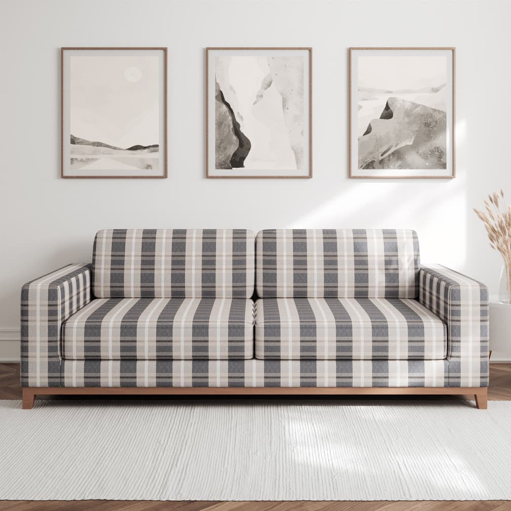 F200-107 Plaid nan Grey & Silver Performance Colors