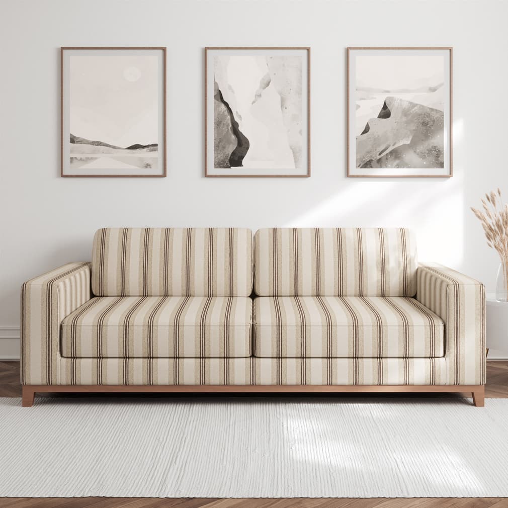 F200-133 Stripe nan Beige & Taupe Performance Colors