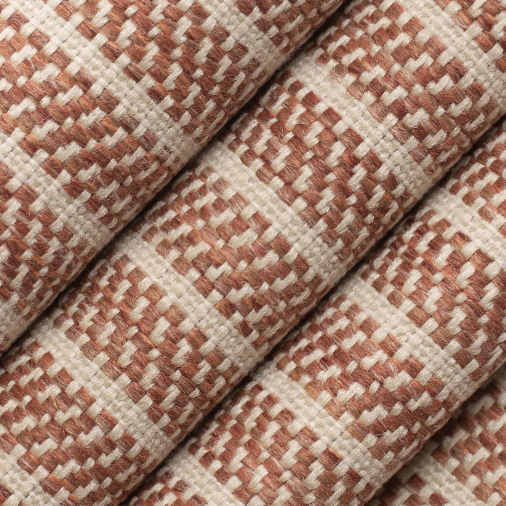 F200-164 Plaid nan Orange & Rust Performance Colors