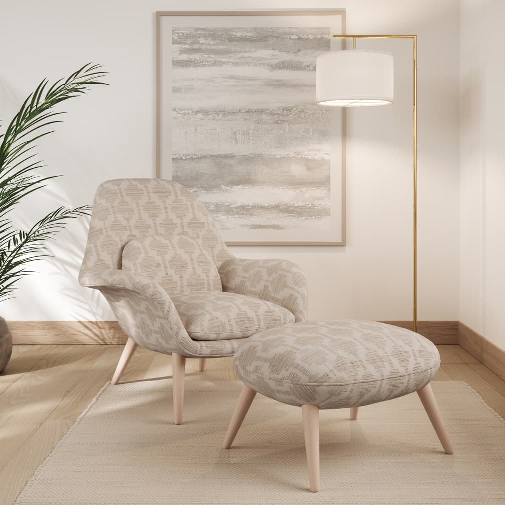 F300-127 Abstract & Geometric,Global nan Beige & Taupe Performance Colors