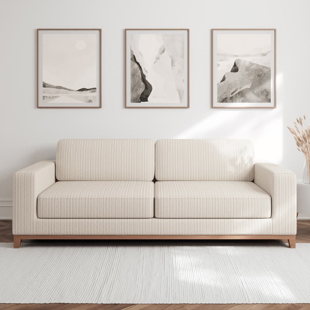 F300-140 Stripe nan Beige & Taupe Performance Colors