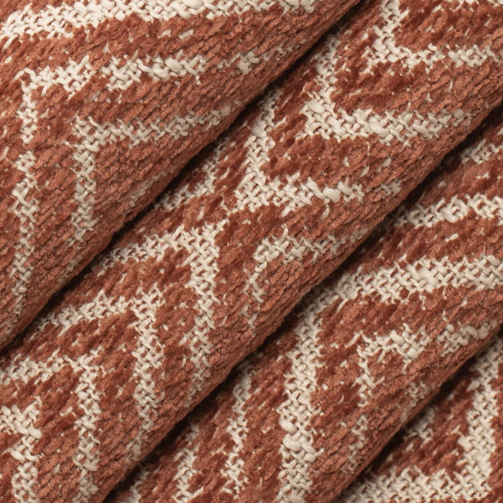 F300-242 Abstract & Geometric,Global nan Orange & Rust Performance Colors