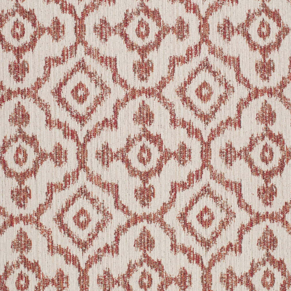 F400-165 Abstract & Geometric,Global Orange & Rust,Red & Burgundy Charlotte Fabrics Chenille,Woven Patterns