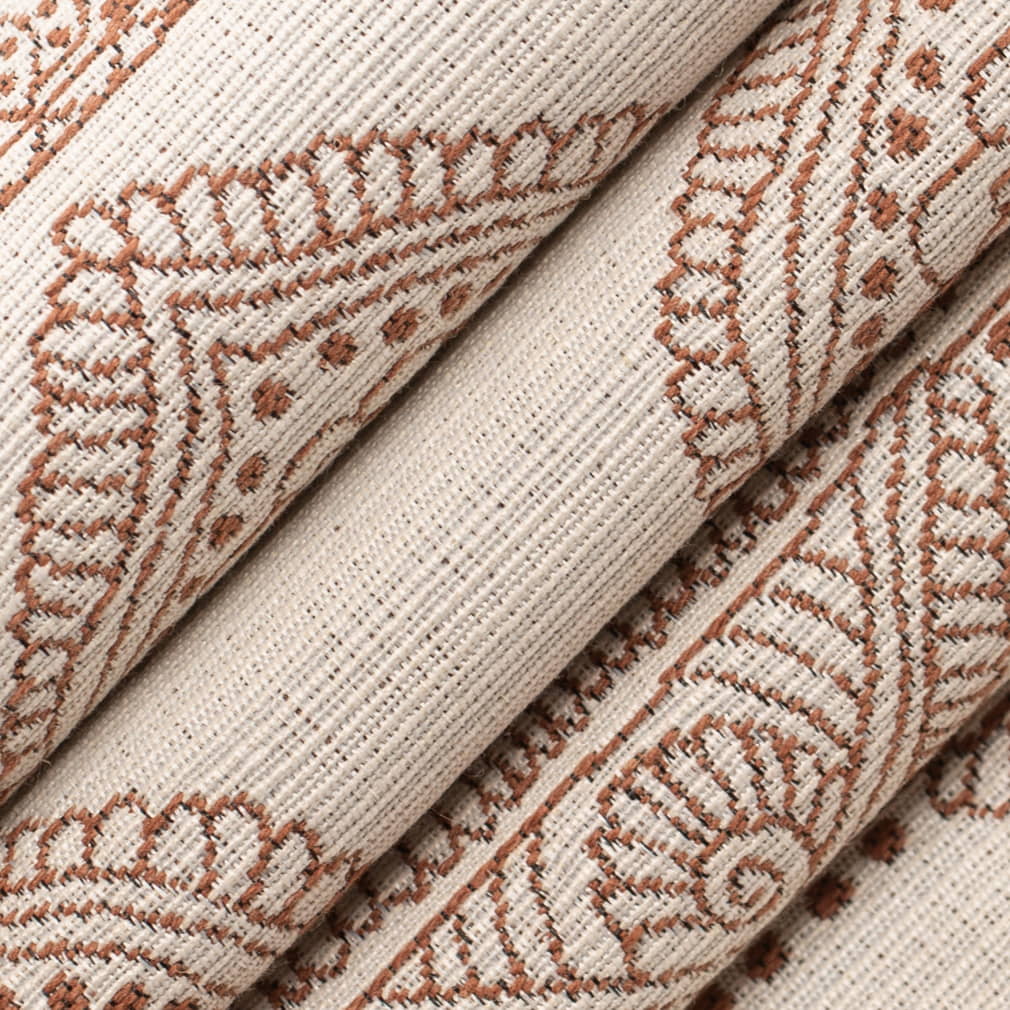 F400-169 Abstract & Geometric,Global nan Orange & Rust Performance Colors