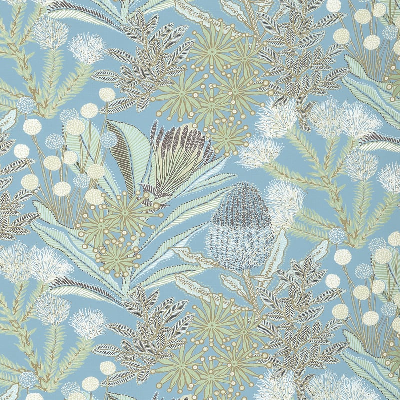 F81766 Thibaut Spa Blue Fabric