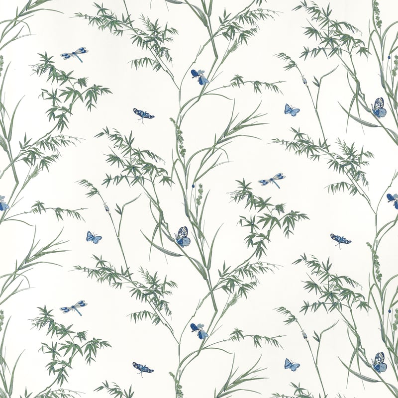 F910528 Thibaut Blue and Green Fabric