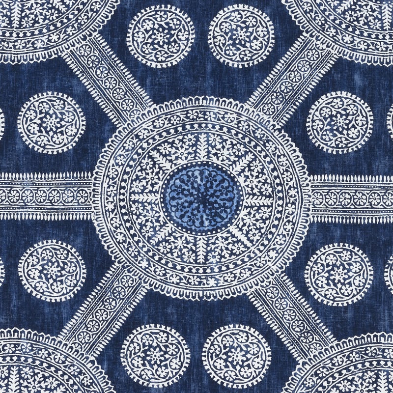 F910635 Thibaut Navy Fabric