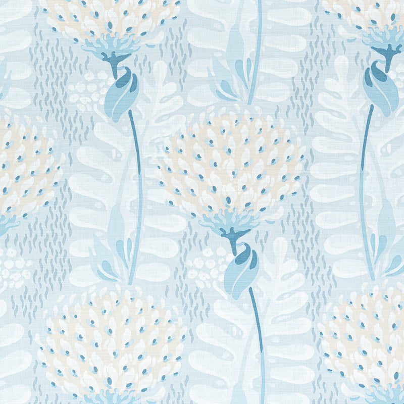 F910645 Thibaut Spa Blue Fabric