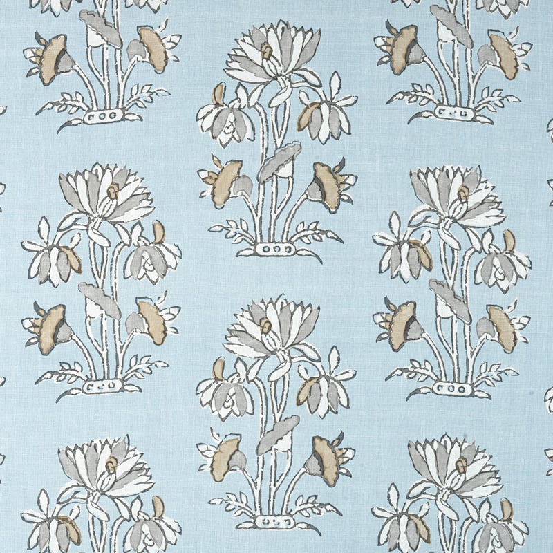 F913201 Thibaut Spa Blue Fabric