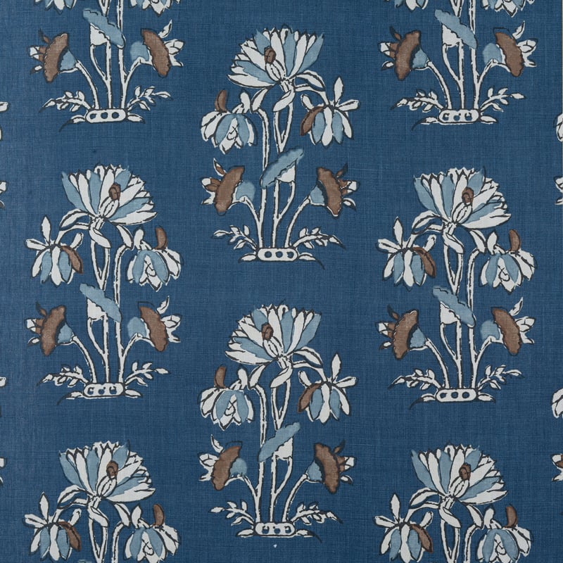 F913203 Thibaut Navy Fabric