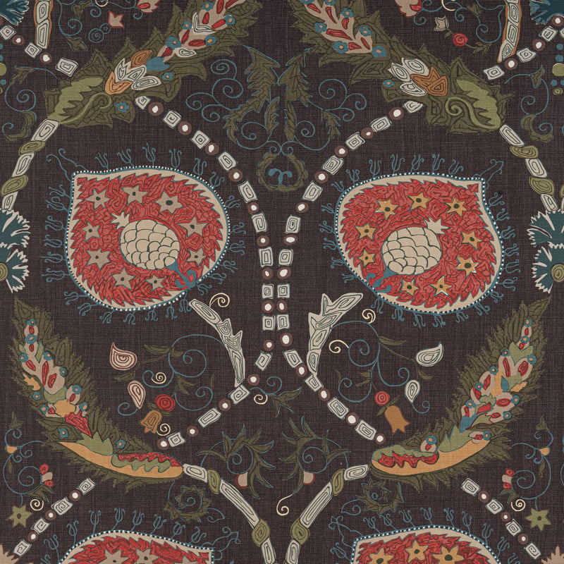 F913220 Thibaut Brown Fabric