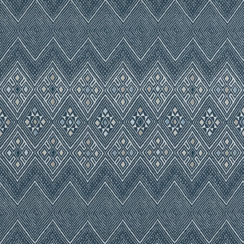 F913231 Thibaut Navy and White Fabric