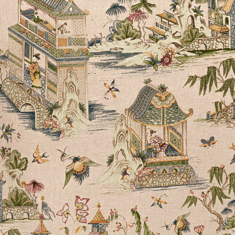F913616 Thibaut Blush Fabric