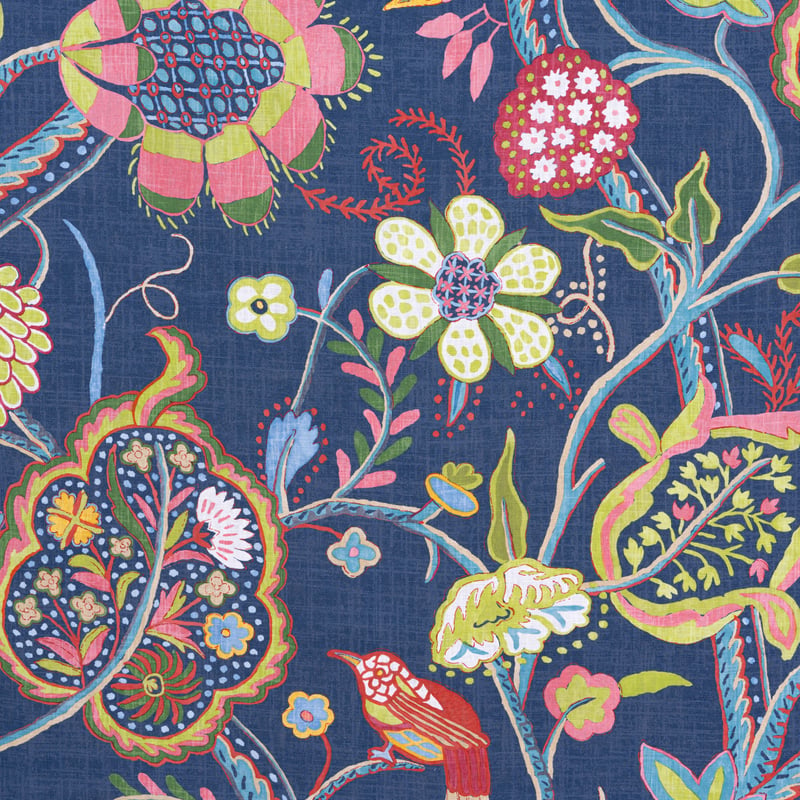 F914303 Thibaut Navy Fabric